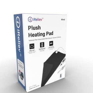 iReliev Heating Pad Ultra Soft Plush in Retail Box
