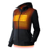 Ridge Womens Heated Hoodie - Onyx