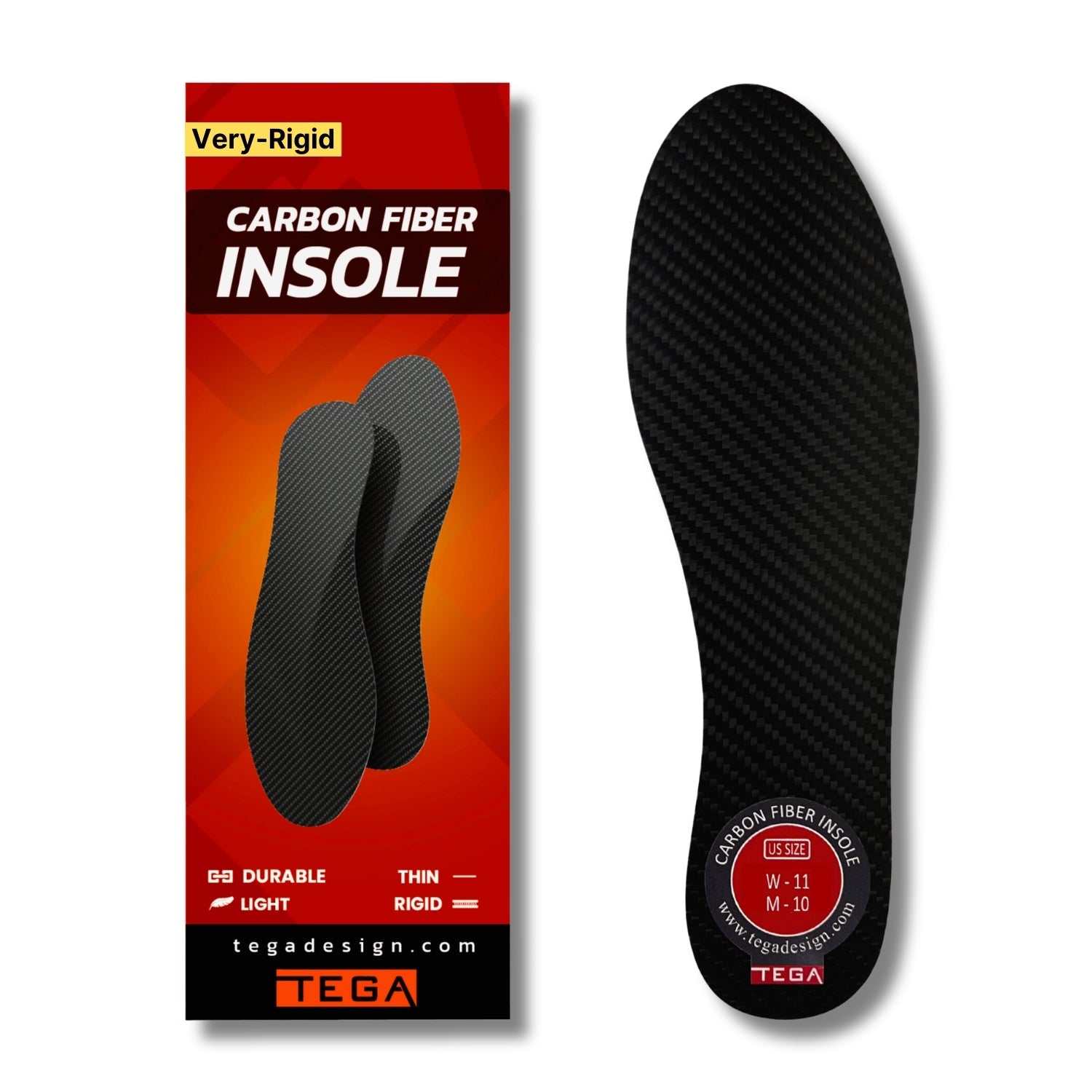 Very Rigid Carbon Fiber Insole (1.5mm)