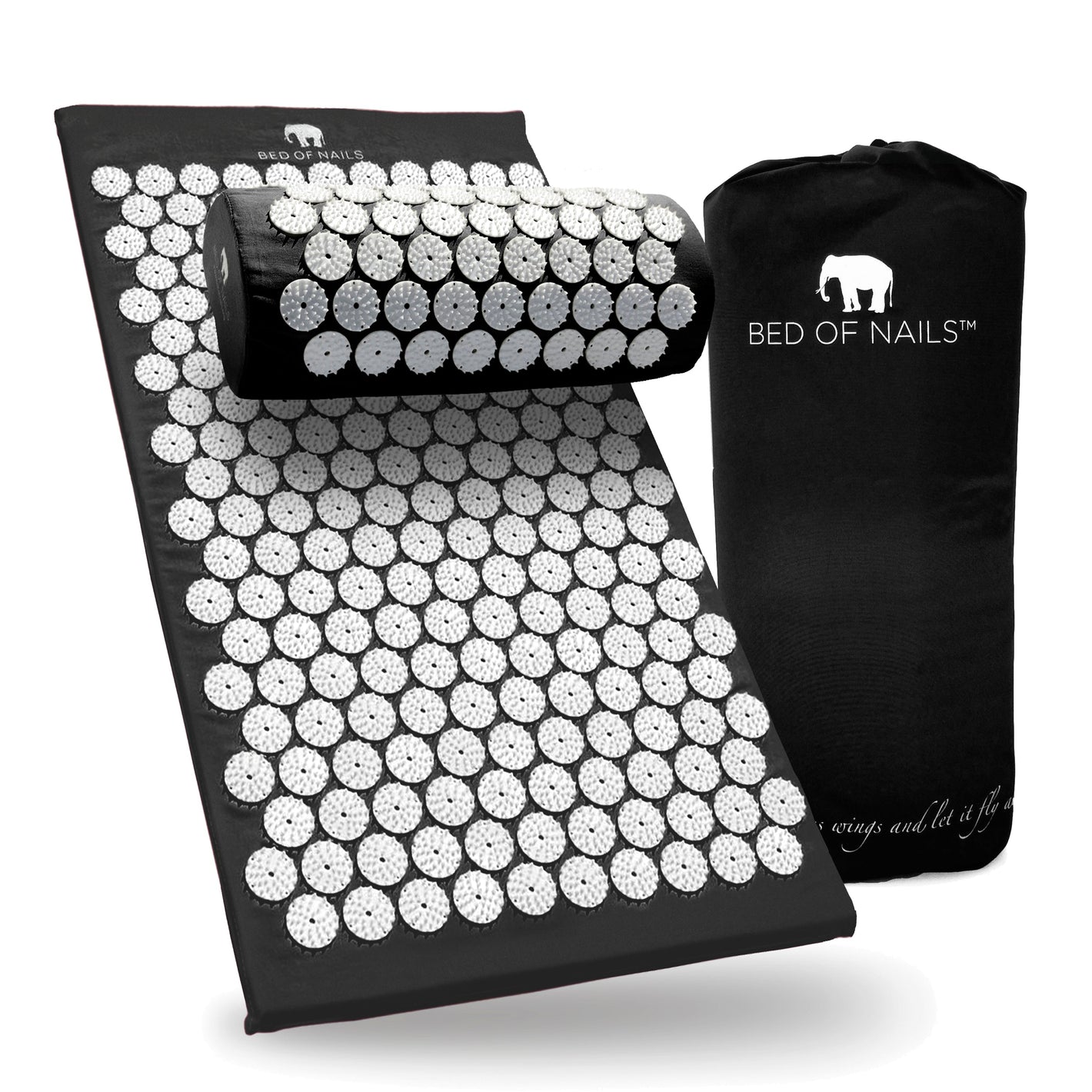Acupressure Mat & Pillow - Black