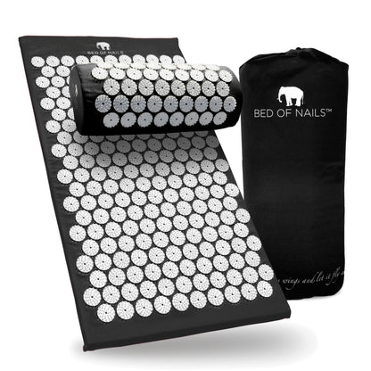 Acupressure Mat & Pillow - Black