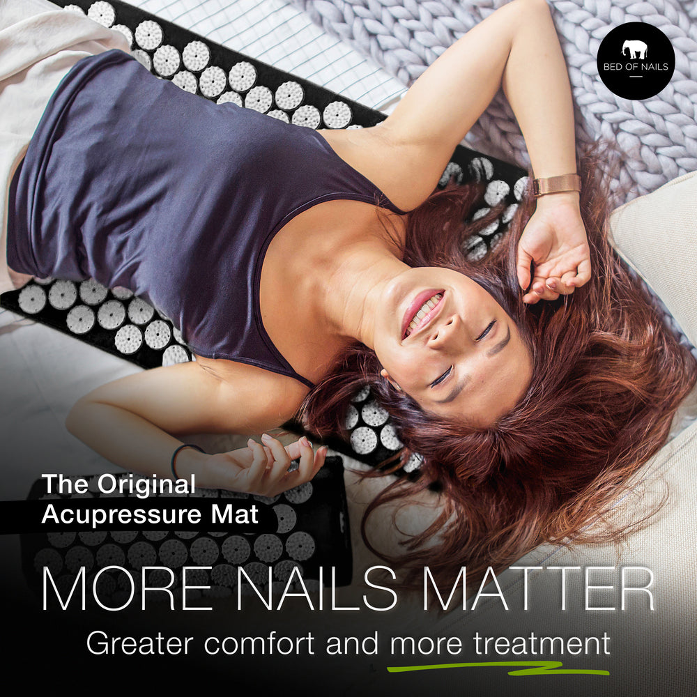 Acupressure Mat & Pillow - Black