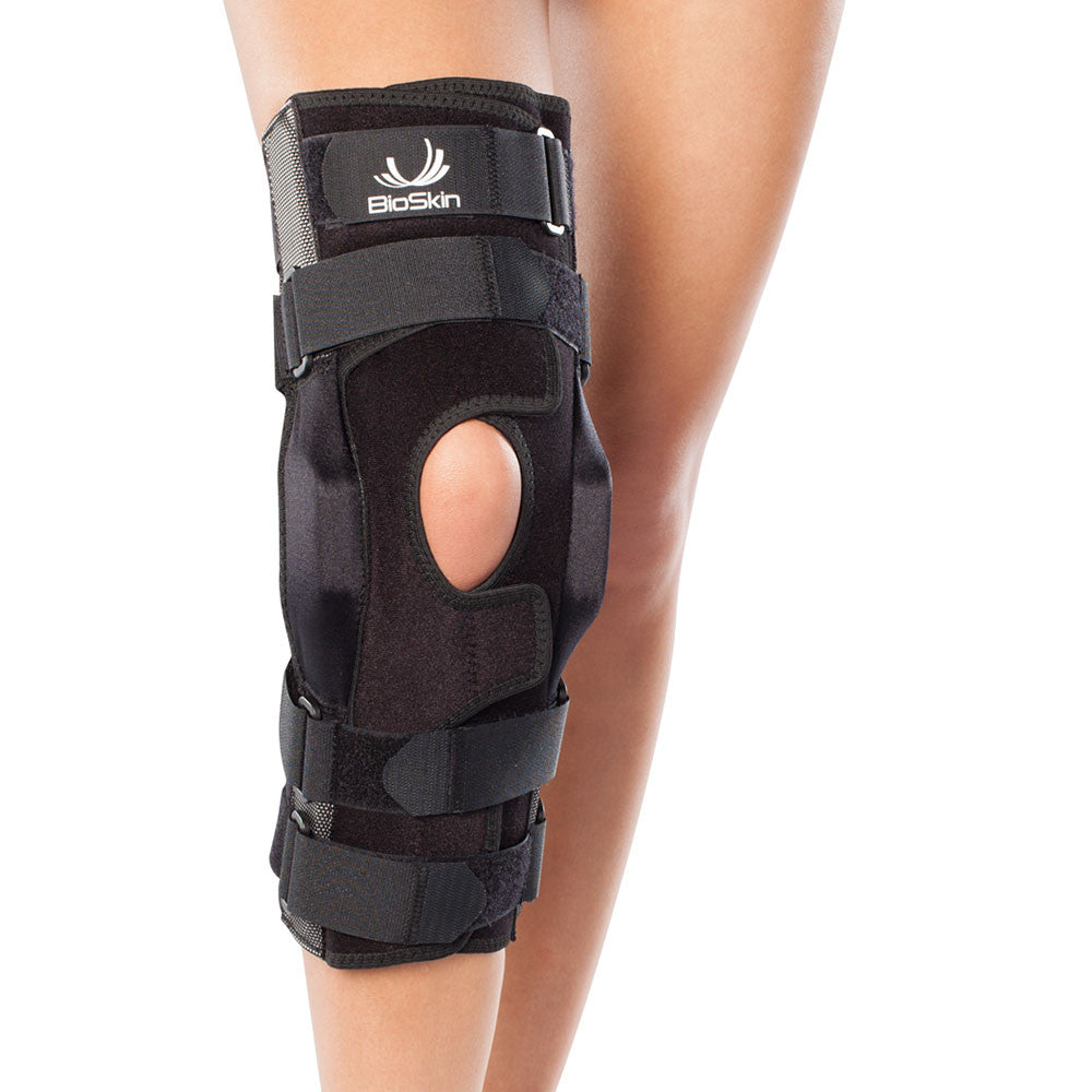 Gladiator Knee Brace with Heavy Duty Knee Brace Stabilizer 15" Hinge - Wraparound
