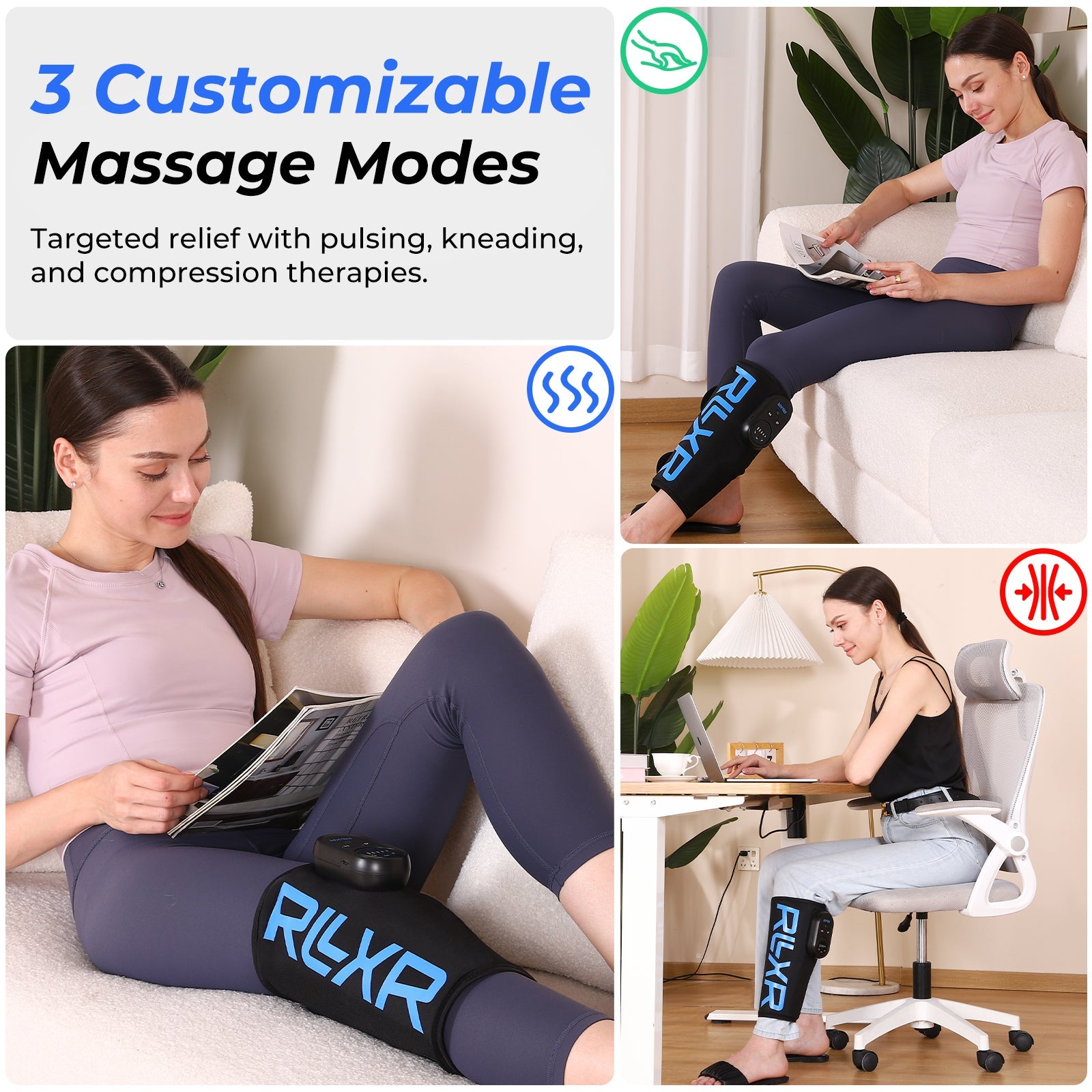 RLXR Air Pressure Leg Massager
