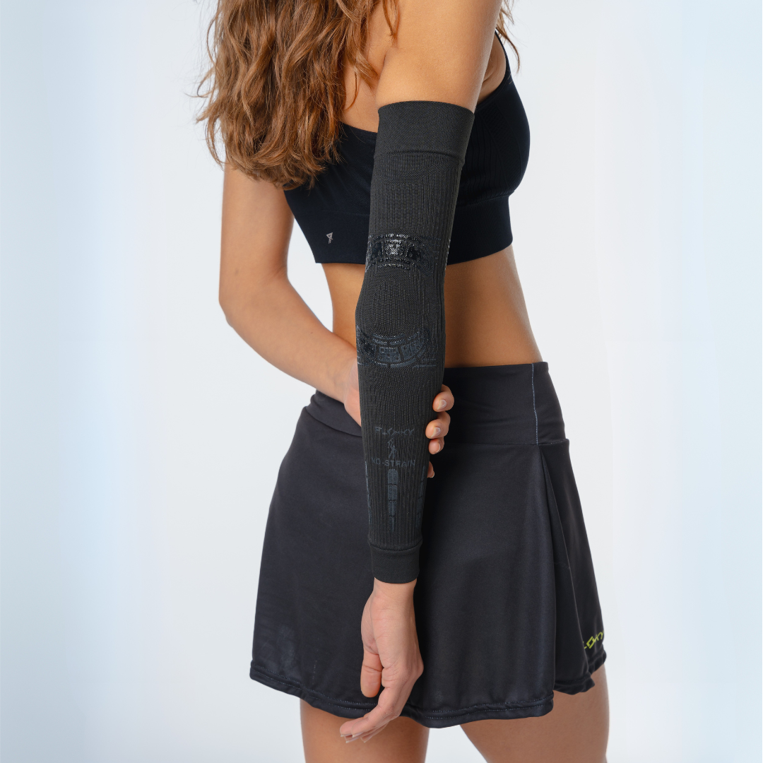 Floky NO STRAIN Arm Sleeve – Compression Elbow & Forearm Support