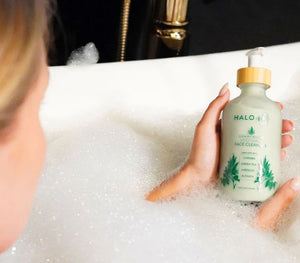 Soothing Hydrating Cream Face Cleanser for Sensitive Skin, Natural & Organic Gentle Facial Wash