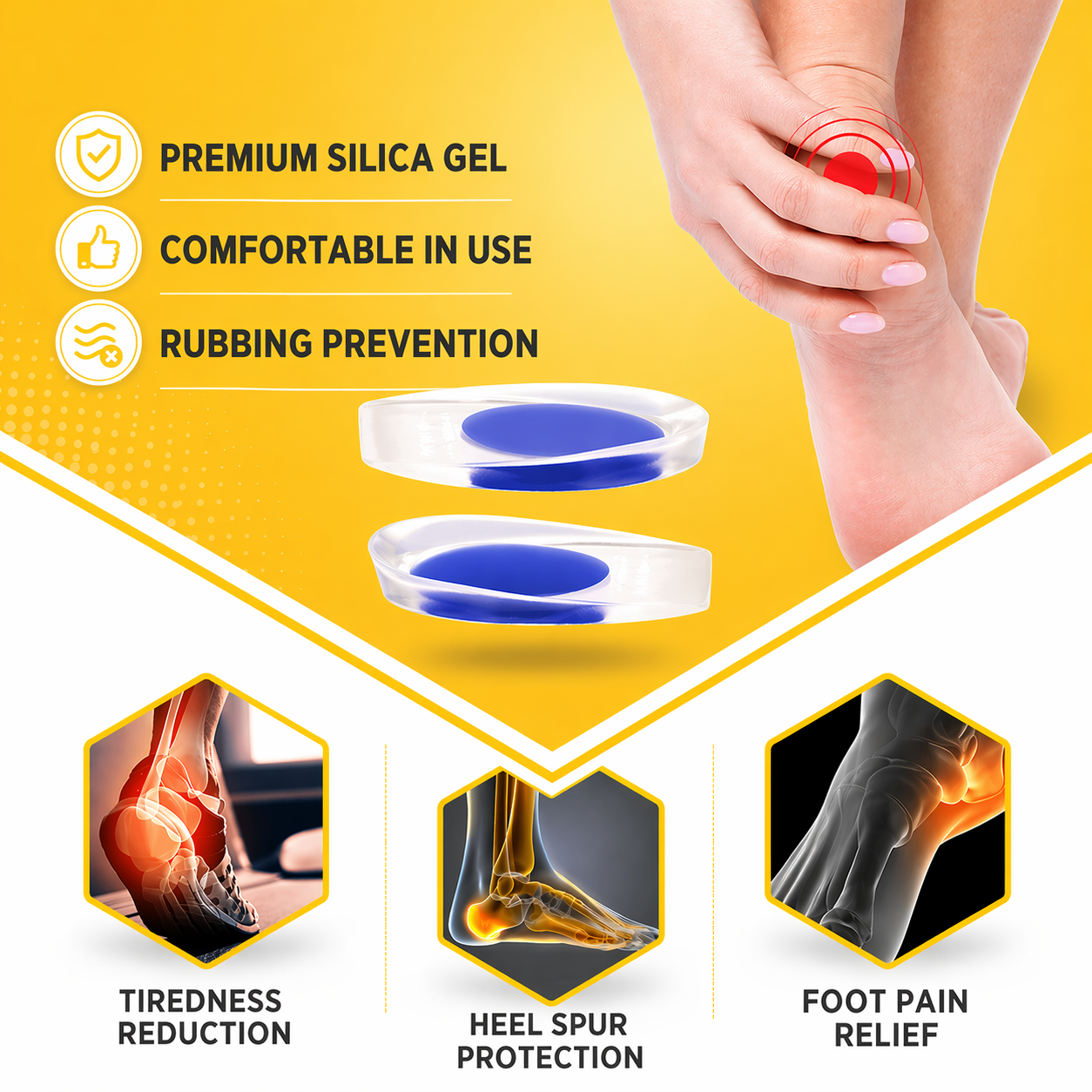 Heel Cups for Plantar Fasciitis & Achilles Tendonitis