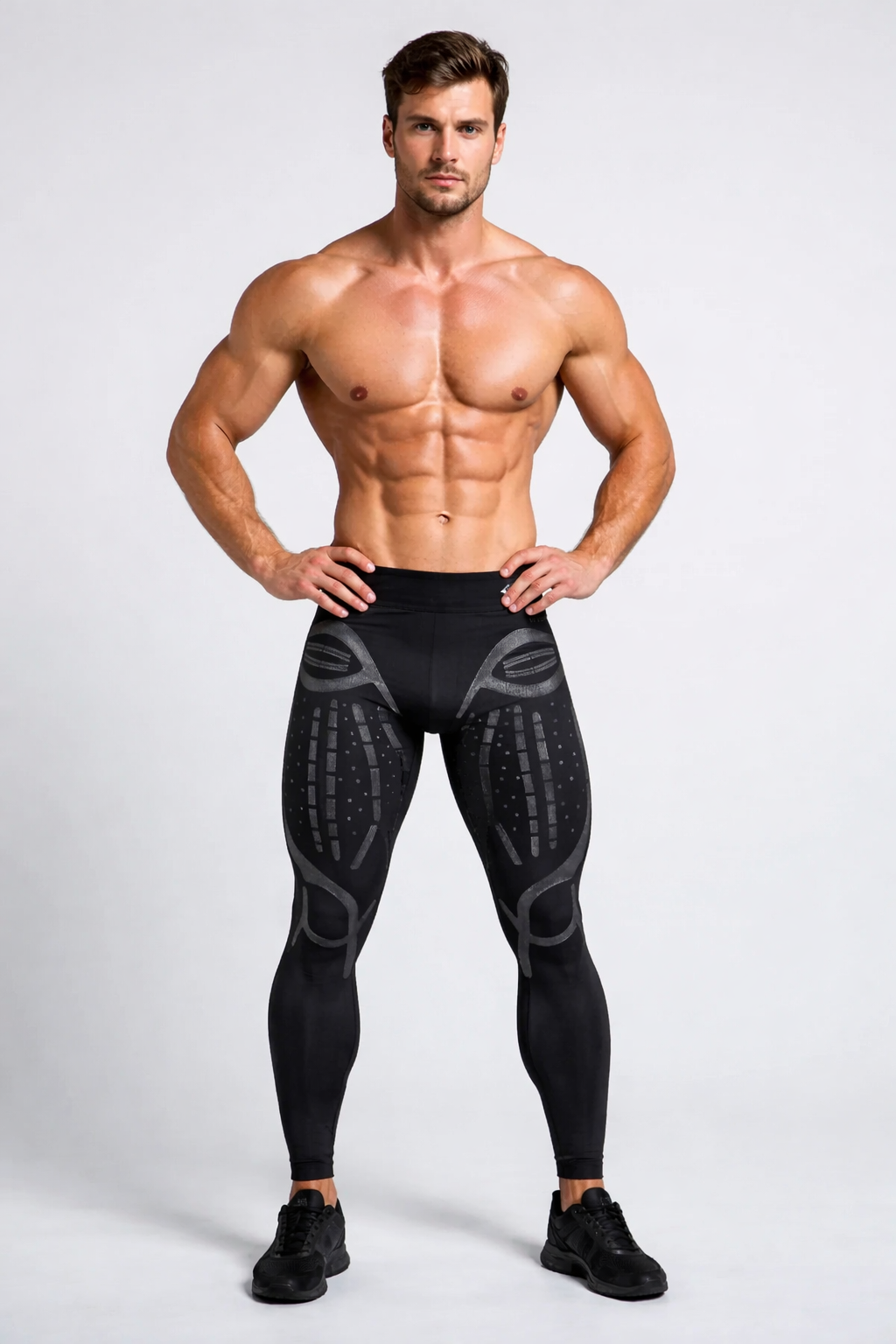 Floky Hyper Man Compression Leggings – Men’s Performance Leggings with Targeted Compression