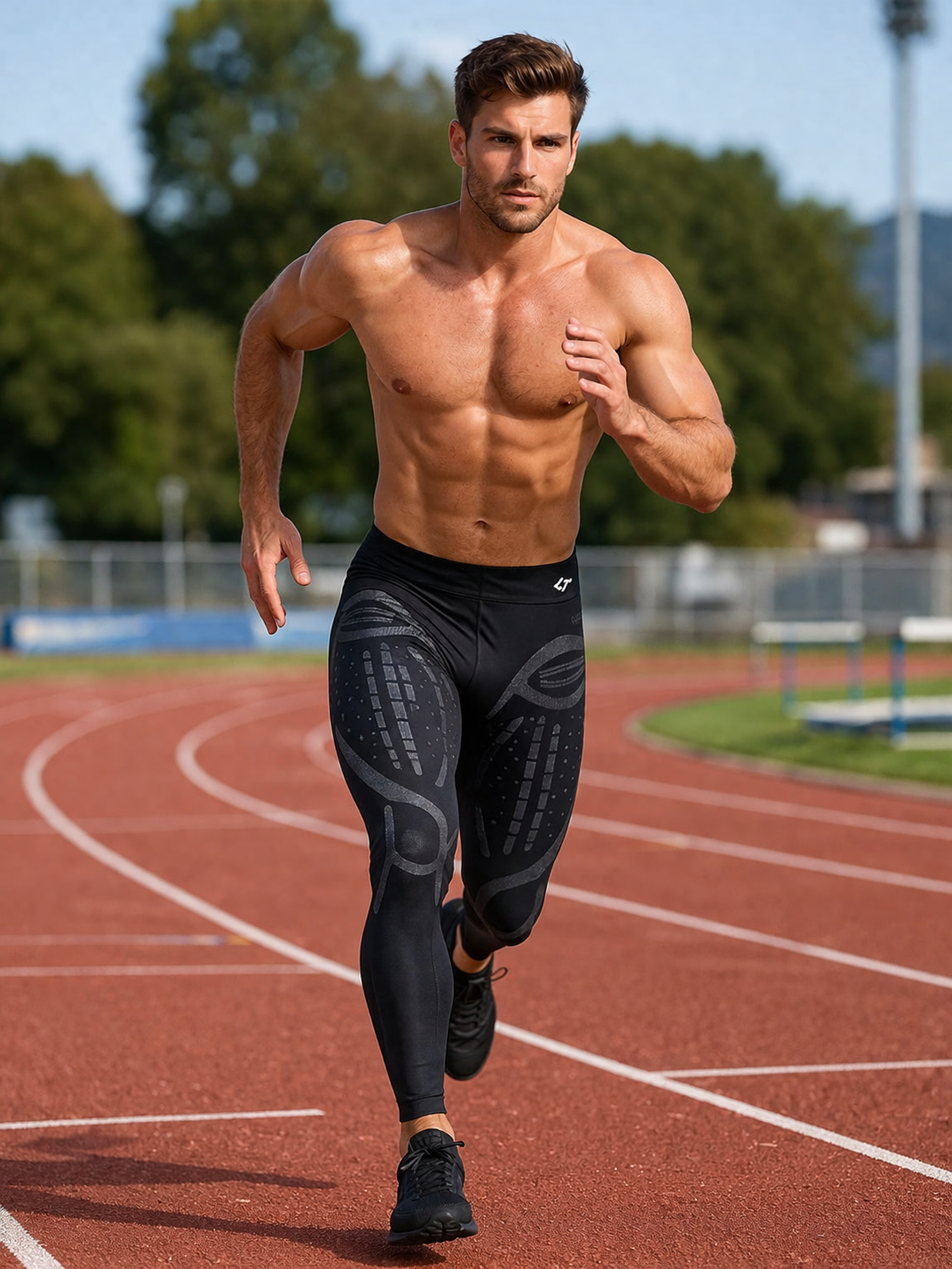 Floky Hyper Man Compression Leggings – Men’s Performance Leggings with Targeted Compression