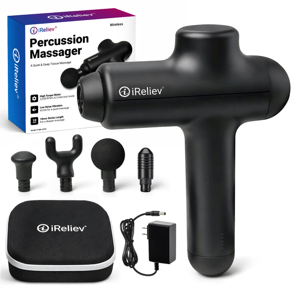 Percussion Massage Gun - Handheld Muscle Stimulator | Ireliev