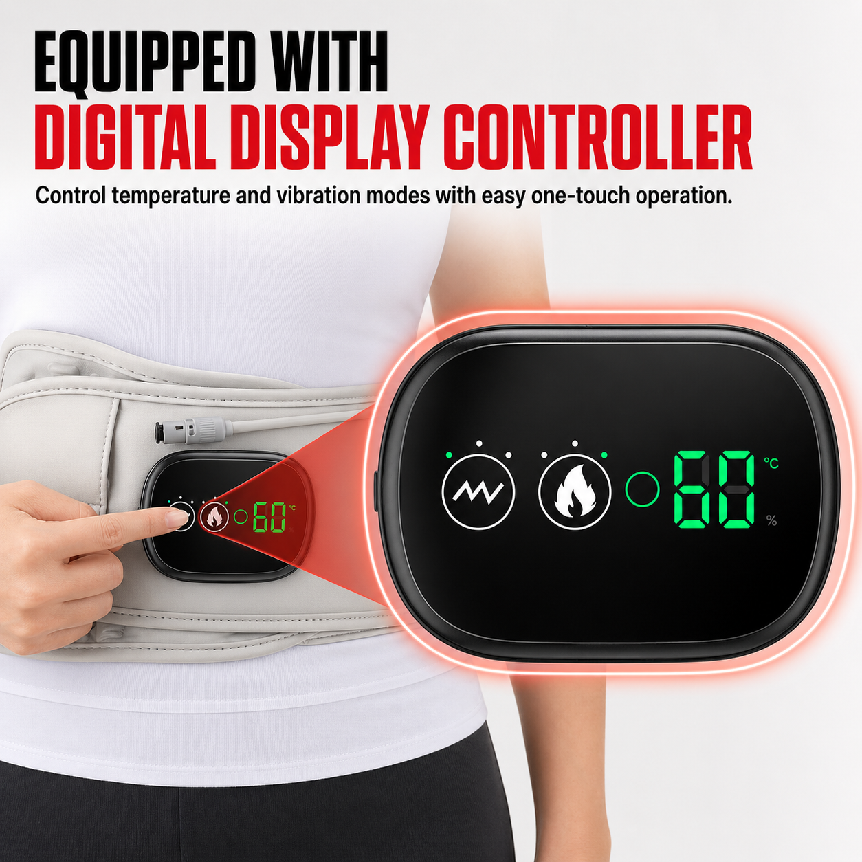 Inflatable Decompression Belt with Rechargeable Battery