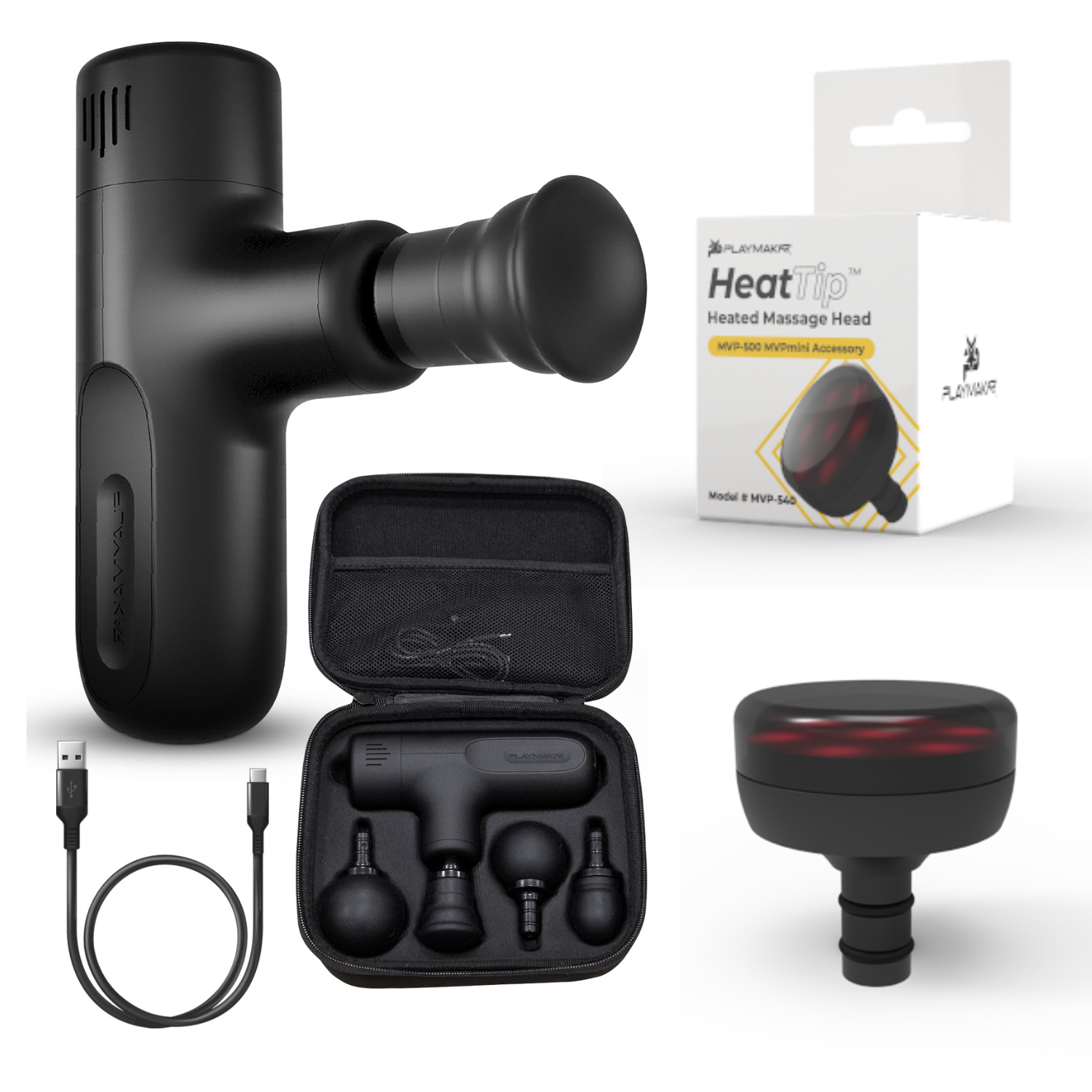 MVPmini Percussion Massage System: Premium Muscle Stimulator MVPmini with HeatTip MVPmini Percussion Massage System: Premium Muscle Stimulator MVPmini with HeatTip