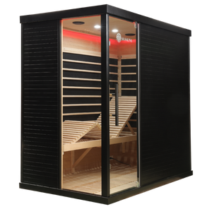 Premium Black Box Far Infrared Sauna: 4 Person