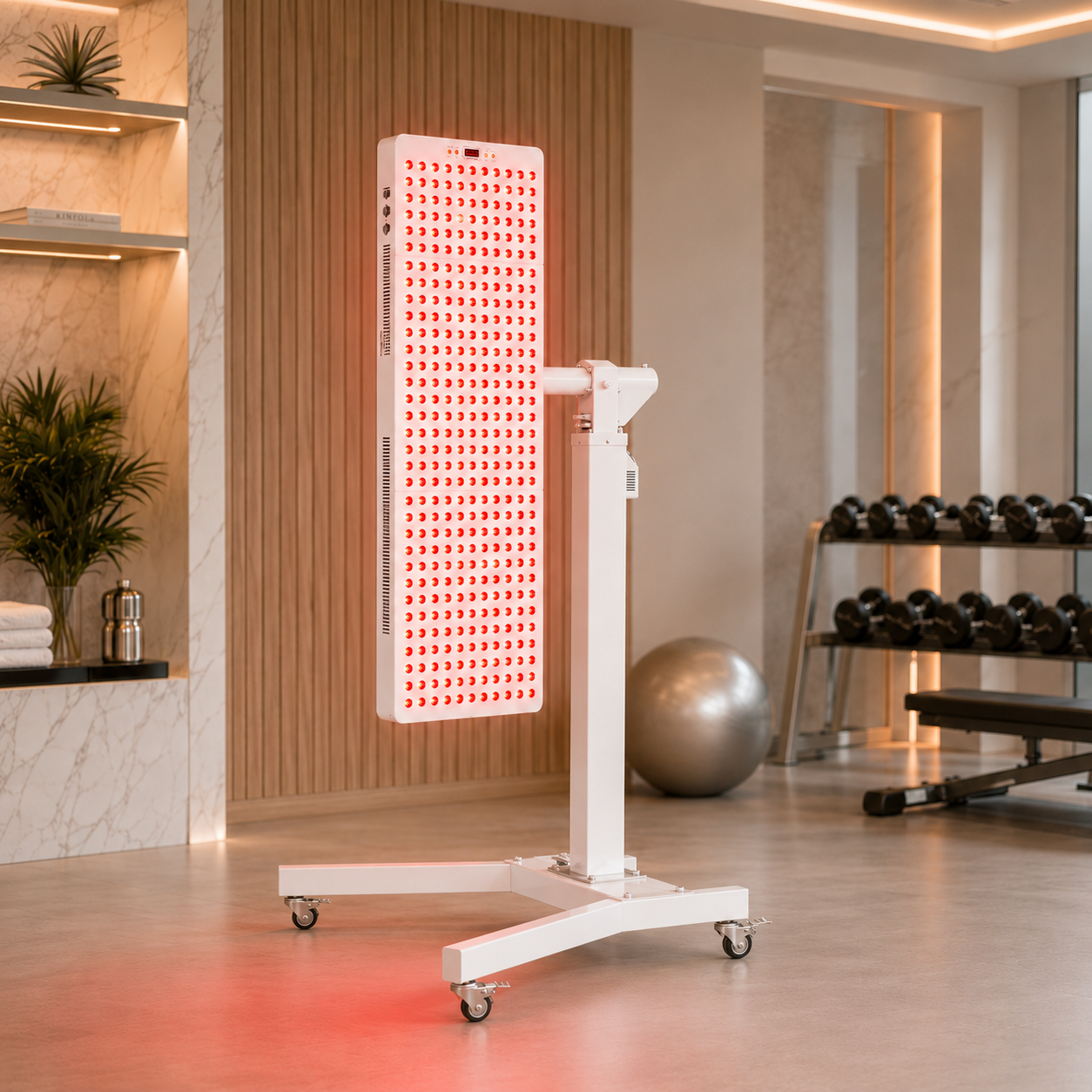 Red Light Therapy Rolling Stand for 1500W 2160W 2400W