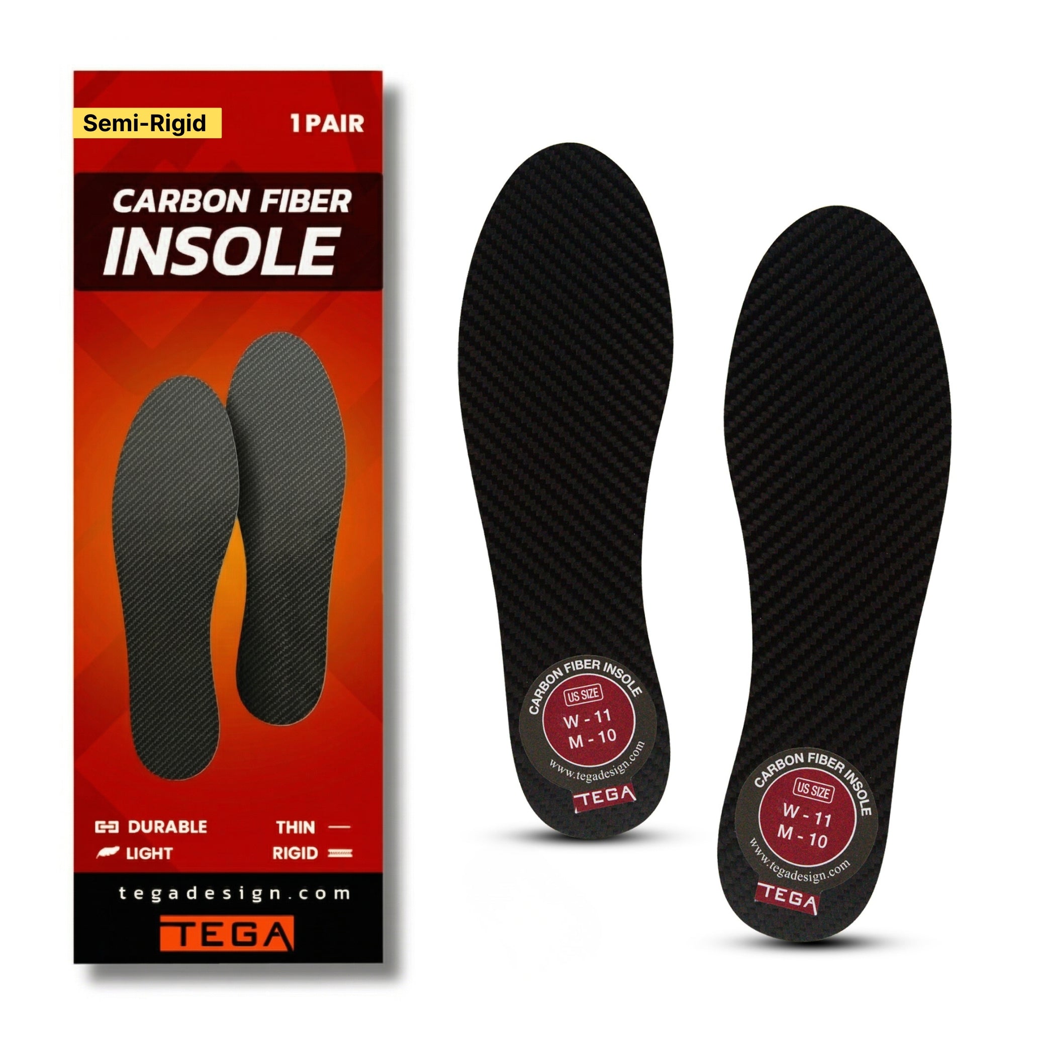 Semi-Rigid Carbon Fiber Insole (1.1 mm)