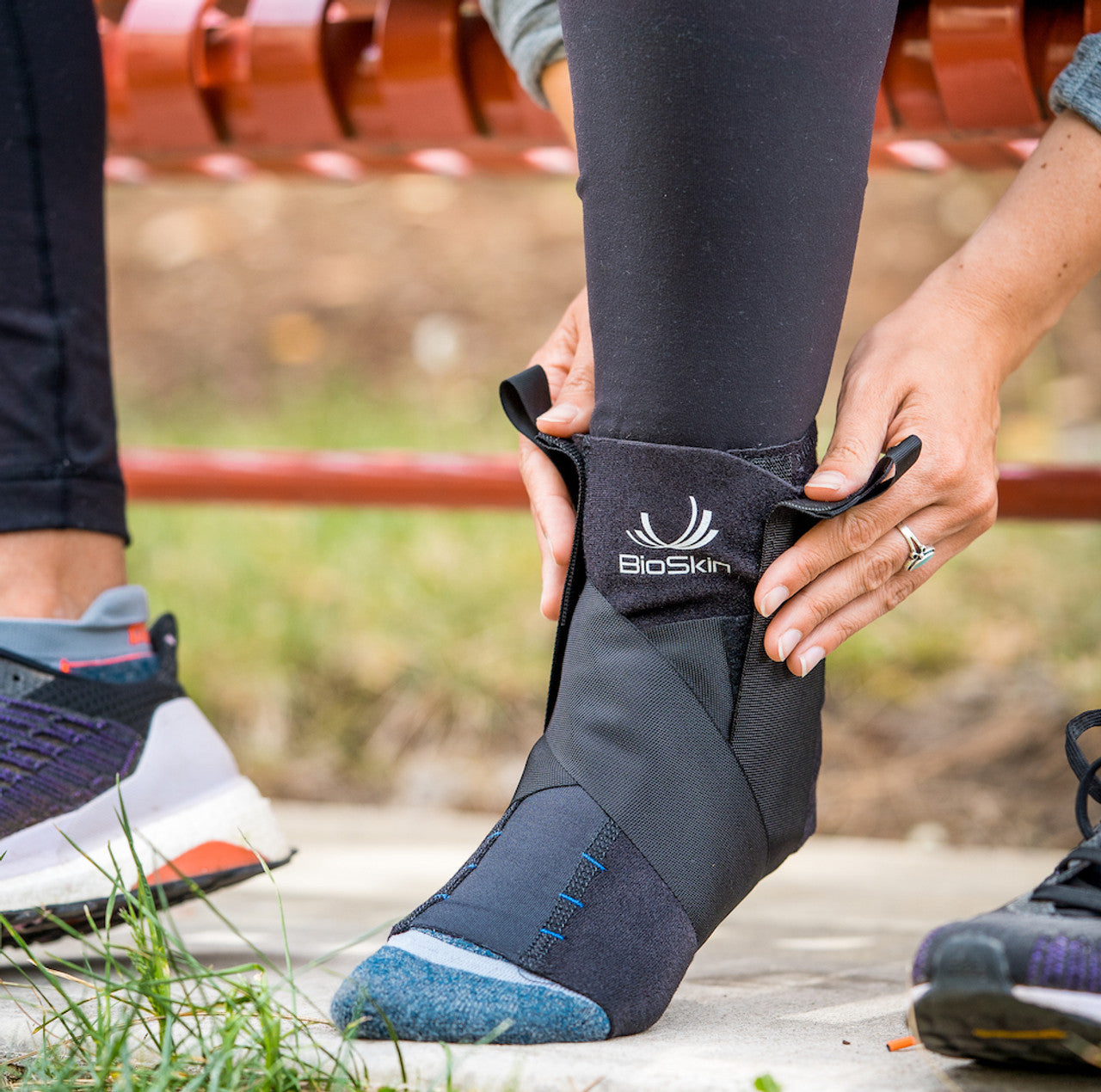 AFTR™ Pull-On Ankle Sleeve with Stabilizing Straps